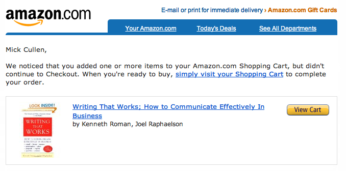 Cart send how to amazon Is it